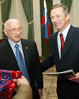 On reception of Minister of Defence (photo G.Philippov)