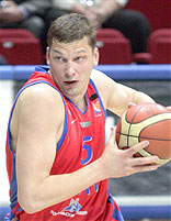 Sergey Panov became the game best scorer of CSKA (photo M. Serbin)