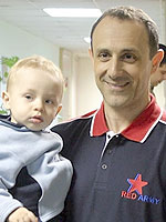 Ettore Messina  and his son Filippo (photo from archive)