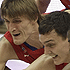 Andrey Kirilenko and Alexander Kaun (photo M. Serbin, cskabasket.com)