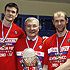 Darjus Lavrinovic, Jonas Kazlauskas and Ramunas Siskauskas (photo M. Serbin, cskabasket.com)