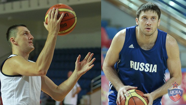 Vitaly Fridzon and Evgeny Voronov (photo: cskabasket.com)