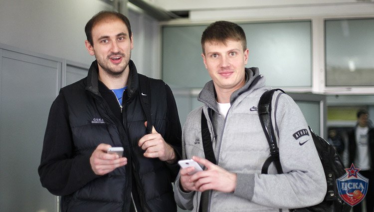Nenad Krstic and Andrey Vorontsevich (photo: M. Serbin, cskabasket.com)