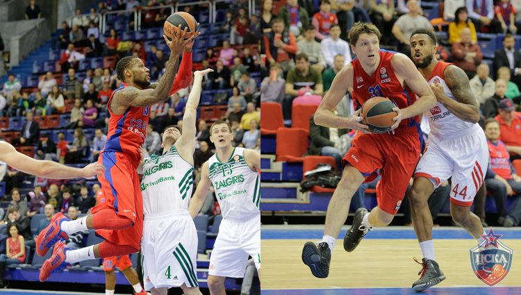 Sonny Weems and Victor Khryapa (photo: T. Makeeva, cskabasket.com)