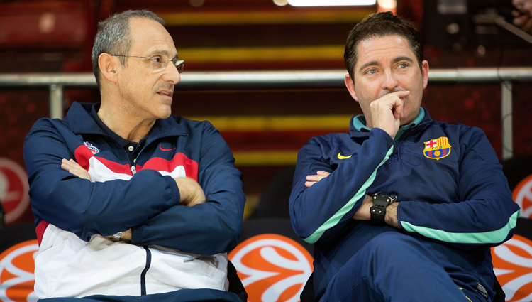 Ettore Messina and Xavi Pascual (photo: Euroleague.net/GettyImages)