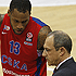Sonny Weems and Ettore Messina (photo: M. Serbin, cskabasket.com)