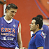 Andrey Kirilenko and Dimitris Itoudis (photo: M. Serbin, cskabasket.com)