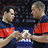 Dimitris Itoudis and Andrey Vatutin (photo: M. Serbin, cskabasket.com)